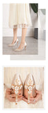 Elegant Crystal-Embellished Silk Pointed Toe Pumps for Women - Luxurious High Heels Perfect for Bridal and Evening Wear, Sexy Dress Shoes with Thin Heels